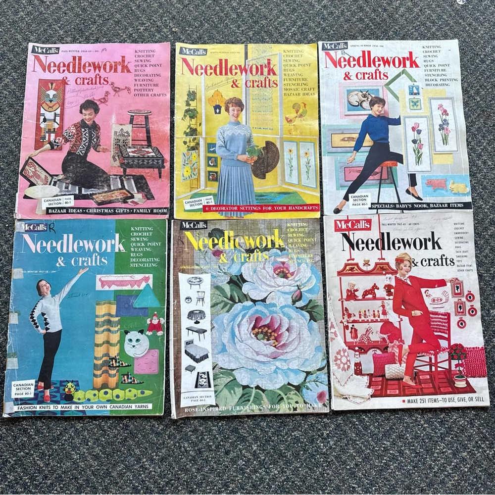 Vintage Needlework & Crafts Magazines